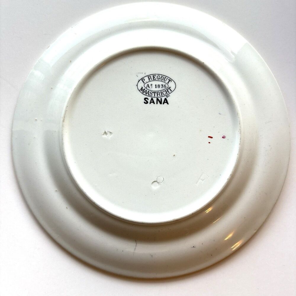 Set of 3 Antique Petrus Regout Maastricht "Sana" Plates – Dutch Transferware - Picture 7 of 16